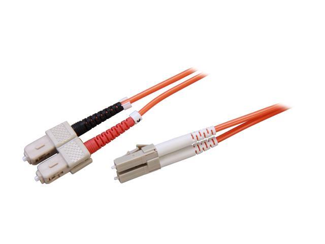 Link Depot FOM6-LCSC-3 9.84 ft. (3m) Multimode 62.5/125 Duplex Fiber Patch Cable LC - SC
