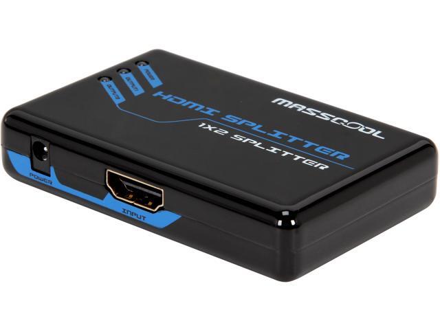 MASSCOOL AHS-102 HDMI SPLITTER 1x2 (1in 2 Out)