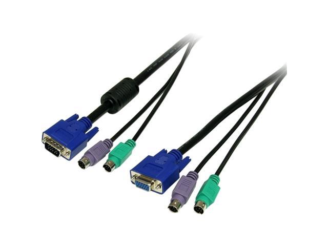 StarTech 6 ft. PS/2-Style 3-in-1 KVM Switch Cable SVPS23N1_6
