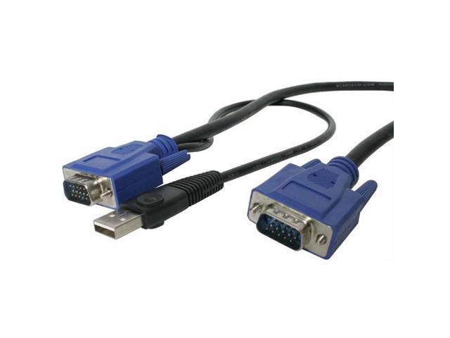 StarTech 15ft. Ultra-Thin USB 3-in-1 KVM Cable SVECONUS15