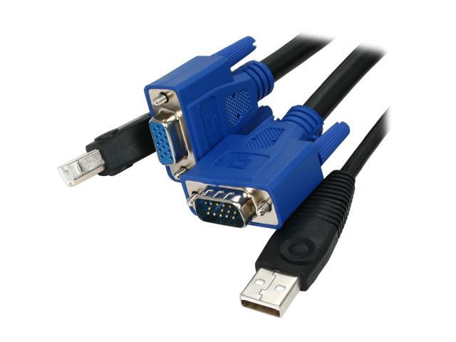 StarTech 10 ft. USB+VGA 2-in-1 KVM Switch Cable SVUSB2N1_10