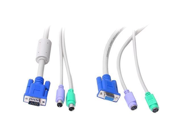 StarTech 10 ft. PC99 3-in-1 Keyboard, Monitor, Mouse Extension Cable 3N1PS2EXT10