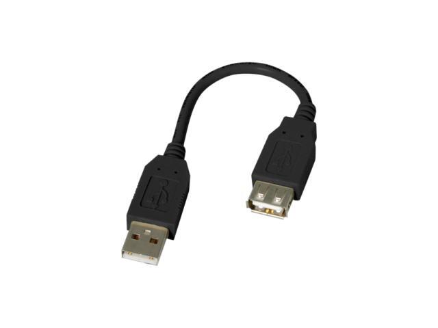 StarTech USBEXTAA6IN 6" Black USB 2.0 Extension Adapter Cable