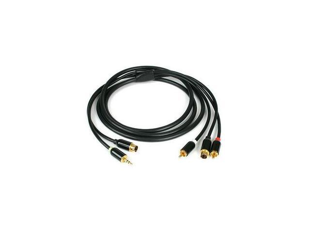StarTech Model PC2TVSVID10 10 ft. S-Video with 3.5 mm to RCA Stereo Audio Video Cable