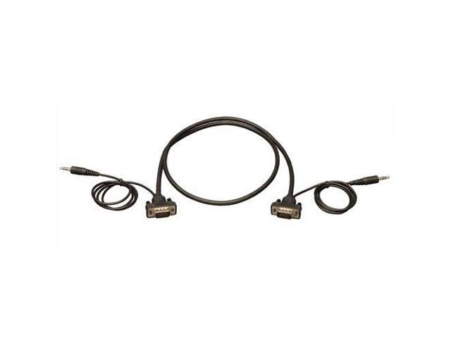 Tripp Lite P504-003-SM 3 ft. SVGA/VGA Compact RGB Coax Monitor Cable with Audio ( HD15 M/M, 3.5mm M/M )