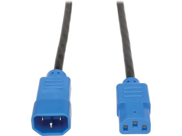 Tripp Lite 4-ft. 18 AWG Power Cord (IEC-320-C14 to IEC-320-C13) with Blue Connectors