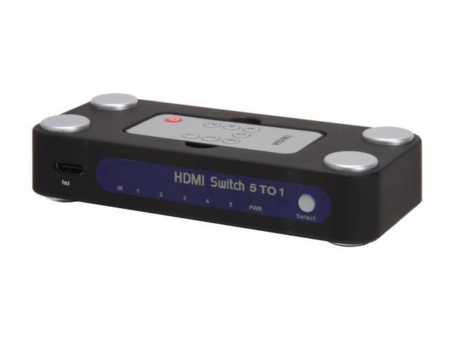 BYTECC WE088 5 to 1 HDMI SWITCH, With Remote Control