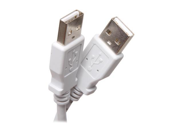 BYTECC USB2-3AA-W 3 ft. USB 2.0 Type A Male to Type A Male