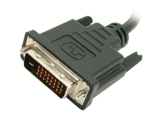 BYTECC AP-DPDVIM-005 DisplayPort to DVI Male Cable Adapter 0.5ft (6") w/IC