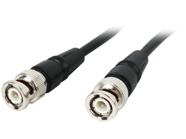 BYTECC RG58-6K 6 ft. RG/58 AU Cable, Male to Male, Black M-M