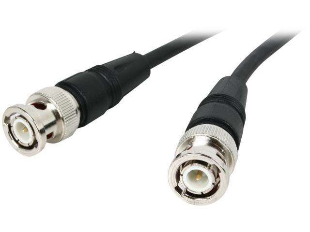 BYTECC RG58-50K 50 ft. RG/58 AU Cable, Male to Male, Black M-M