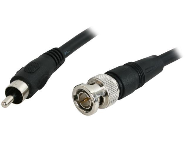 BYTECC BNC/RCA-25K 25 ft. BNC to RCA Cable, 75 ohm, Black
