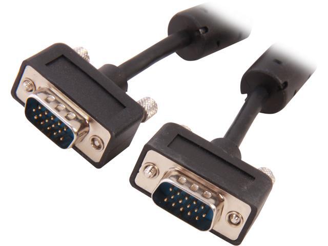 BYTECC SSVGA-15 15 ft. Micro SVGA Male Cable to Micro SVGA Male Cable HD15 with Ferrite Core - OEM