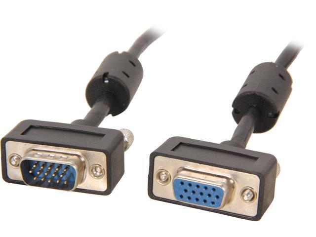 BYTECC SSVGA-25MF 25 ft. Micro SVGA Male Cable to Micro SVGA Female Cable HD15 with Ferrite Core - OEM