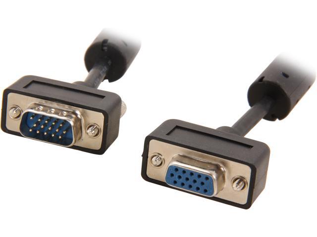 BYTECC SSVGA-50MF 50 ft. Micro SVGA Male Cable to Micro SVGA Female Cable HD15 with Ferrite Core - OEM