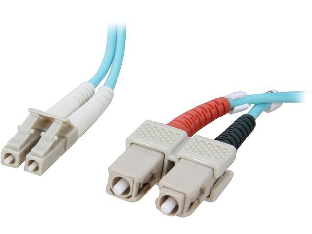 BYTECC AQ-LS3 9.84 ft. 3Meter  Aqua Fiber Optic (10Gbs) LC/SC MultiMode 50/125 Cable
M-M - OEM