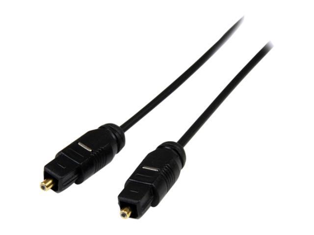 StarTech.com 15 ft Thin Toslink Digital Optical SPDIF Audio Cable