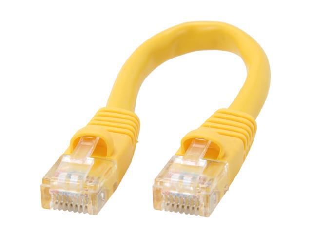 Coboc CY-CAT5E-0.5-YL 0.5 ft. 350Mhz UTP Network Cable 