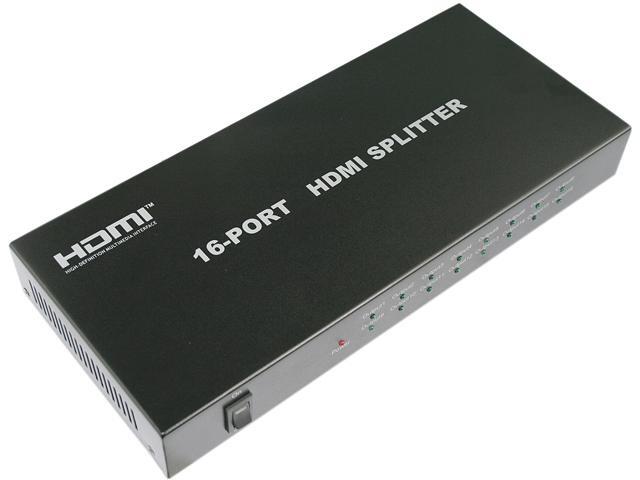 AWA Technology Inc. HM-SP12BSX16 ROCKSOUL HDMI 1 TO 16 Splitter Black