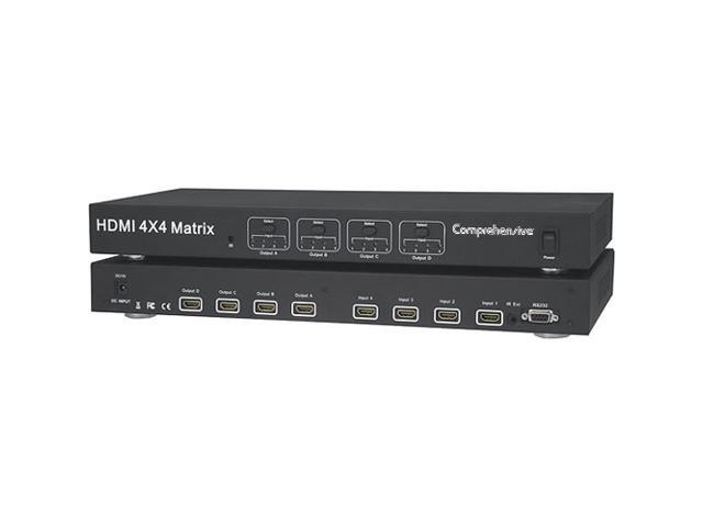 Comprehensive CSW-HD440 HDMI 4x4 True Matrix Switcher Splitter v1.3b with RS232