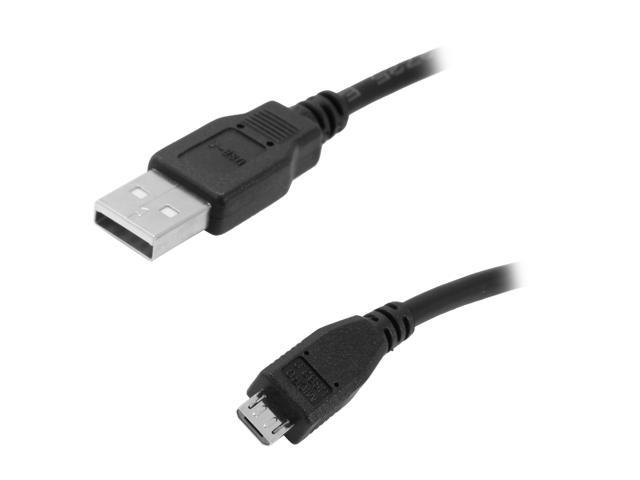 Kaybles 6ft USB-MICRO-6 6 ft. Black Micro USB Cable A/Male to Micro USB Cable B/Male 6 feet - OEM
