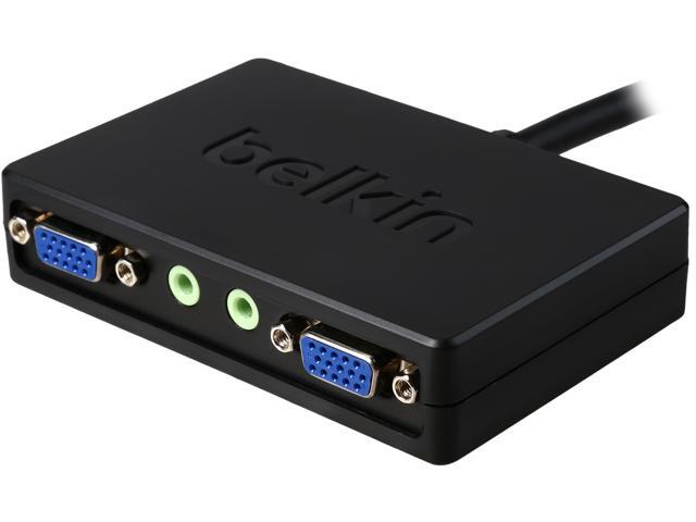 Belkin Display Port to 2x VGA + 3.5 mm Splitter Dongle (F2CD070)
