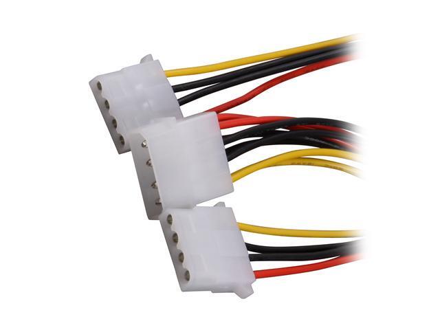 Works CB-Y24 24" Molex male to 2 x molex females