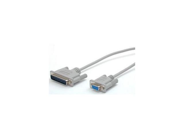 StarTech MC6MF 6 ft DB25 to DB9 Serial Modem Cable - M/F
