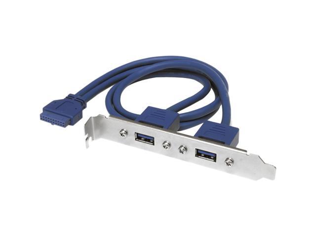 StarTech USB3SPLATE 2 Port USB 3.0 A Female Slot Plate Adapter