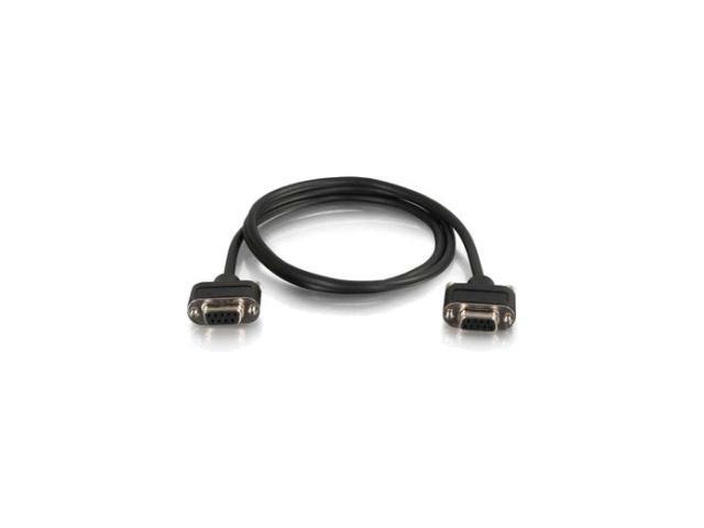 C2G 3ft CMG-Rated DB9 Low Profile Null Modem F-F