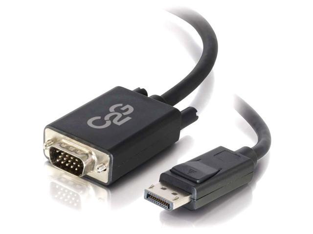 Cables To Go 54333 10FT DISPLAYPORT™ MALE TO VGA MALE ACTIVE ADAPTER CABLE - BLACK