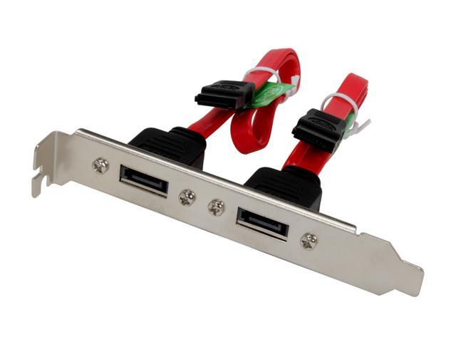 Nippon Labs SATA Bracket Internal SATA to External SATA Slot 2x M/F SATA Bracket for SATA I and SATA II Hard Drive  Model ...