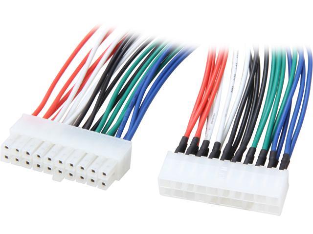Nippon Labs POW-07209 9" 20 Pin Male to Female ATX Power Extension Cable M-F - OEM