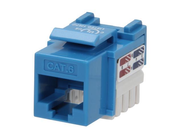BYTECC Cat. 6 Punch Down Keystone Jack - Blue