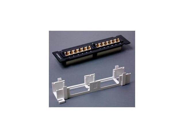 StarTech PANEL4512 1U 12 Port Rackmount Cat5e 110 Patch Panel - 45 Degree