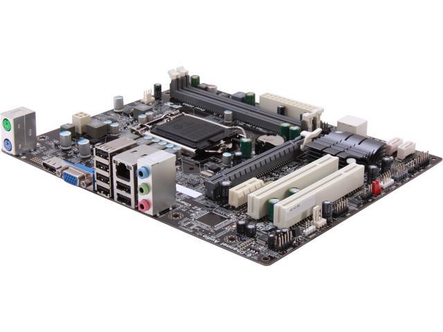 ECS H61H2 M3 V2 0 LGA 1155 Intel H61 HDMI Micro ATX Intel Motherboard