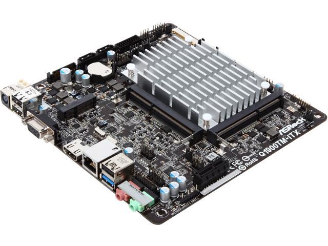 ASRock Q1900TM-ITX Intel Quad-Core Processor J1900 (2 GHz) Thin Mini-ITX Motherboard/CPU/VGA Combo