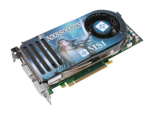 MSI GeForce 8800 GTS DirectX 10 NX8800GTS T2D320E HD OC 320MB 320 Bit