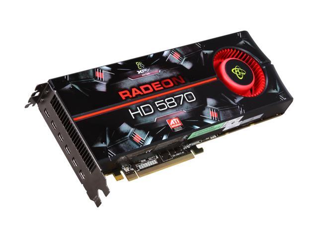 XFX Radeon HD 5870 DirectX 11 HD-587A-CNF9 2GB 256-Bit GDDR5 PCI Express 2.1 x16 HDCP Ready CrossFireX Support Eyefinity 6 Edition Video Card