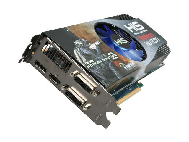 HIS ICooler V Turbo Radeon HD 5830 DirectX 11 H583FNT1GDG 1GB 256 Bit