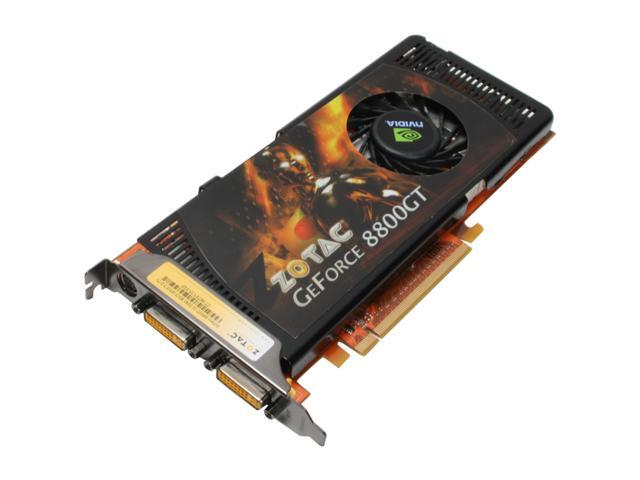 ZOTAC GeForce 8800 GT DirectX 10 ZT-88TEY2P-FSP 1GB 256-Bit GDDR3 PCI ...