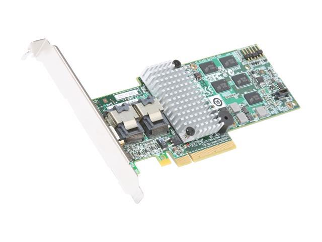 LSI MegaRAID SATA/SAS 9260-8i 6Gb/s PCI-Express 2.0 w/ 512MB onboard memory RAID Controller Card, Kit--Avago Technologies