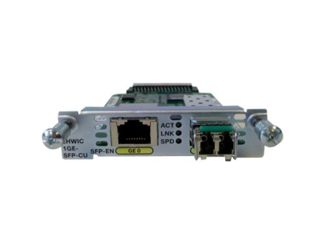 Cisco EHWIC-1GE-SFP-CU Gigabit Ethernet Enhanced High-Speed WAN Interface Card Faceplate