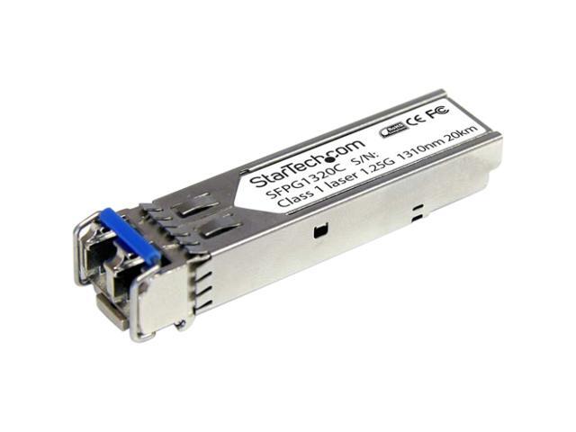 StarTech.com 1.25 Gbps Gigabit 1310nm GBIC SM LC Fiber SFP Transceiver w/ DDM - 20km