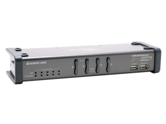IOGEAR GCS1774 Miniview Symphony Multi-function 4-Port KVM Switch