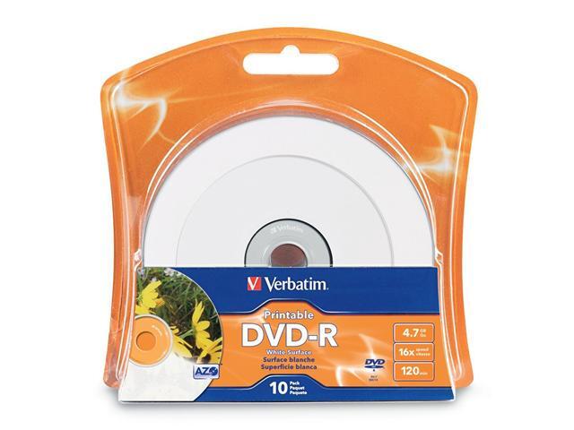 Verbatim 96936 DVD Recordable Media - DVD-R - 16x - 4.70 GB - 10 Pack Blister