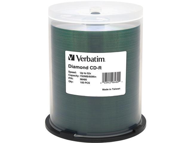 Verbatim CD Recordable Media - CD-R - 52x - 700 MB - 100 Pack