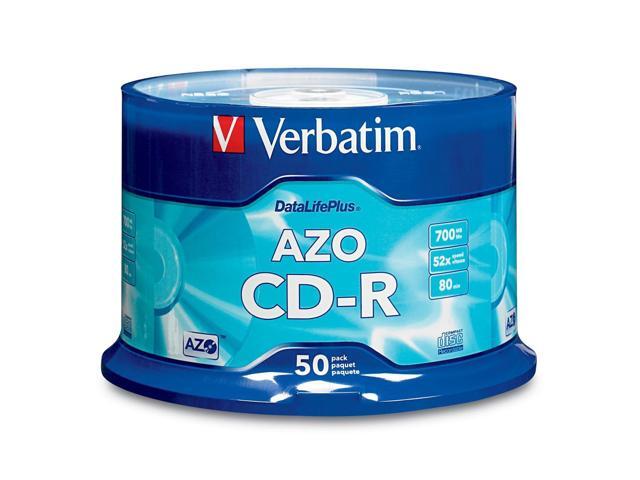 Verbatim CD-R 80MIN 700MB 52X DataLifePlus Branded 50pk Spindle