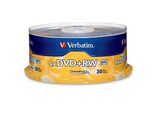 Verbatim 4.7GB 4X DVD+RW 30 Packs Disc Model 94834 