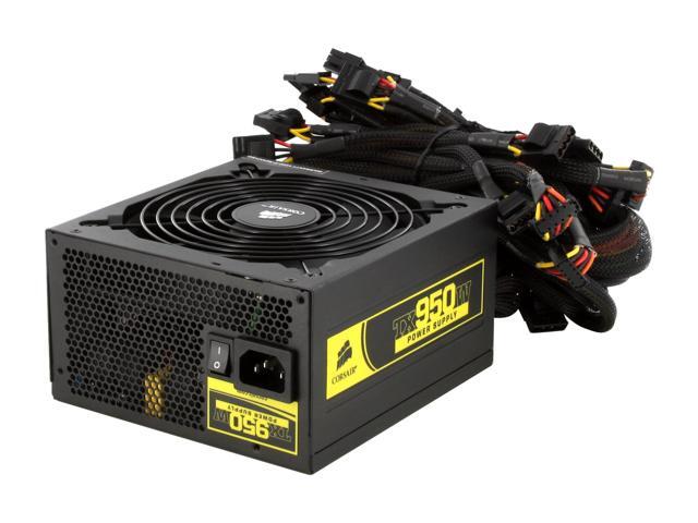 CORSAIR Enthusiast Series TX950 (CMPSU-950TX) 950W ATX12V v2.3/EPS12V v2.91 SLI Ready 80 PLUS BRONZE Certified Active PFC Power Supply